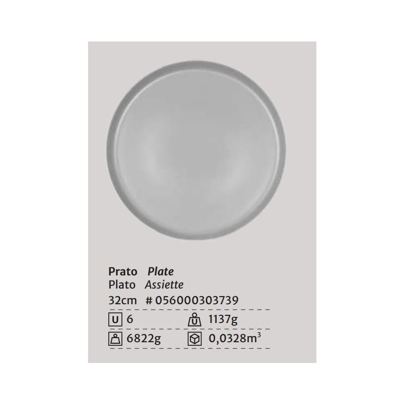 PRATO REDONDO MATE
