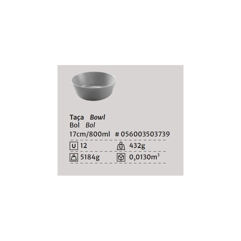 TAÇA REDONDA BAIXA MATE